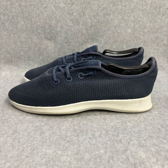 Allbirds Tree Runners Men's Shoes Size 11 Navy Blue & White Low Top Sneakers - Picture 1 of 9